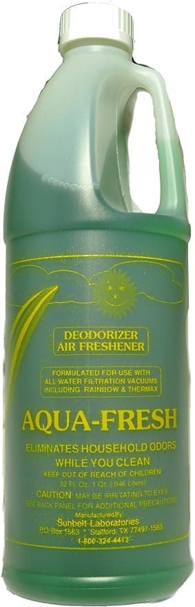 Sunbelt Labs Aqua Fresh Deodorizer for Rainbow Vacuum Cleaners – Odor Eliminator & Air Freshener – Compatible with D2, D3, D4 Models – 32oz Concentrated Formula