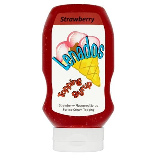 Lenados Topping Syrup Strawberry 585g