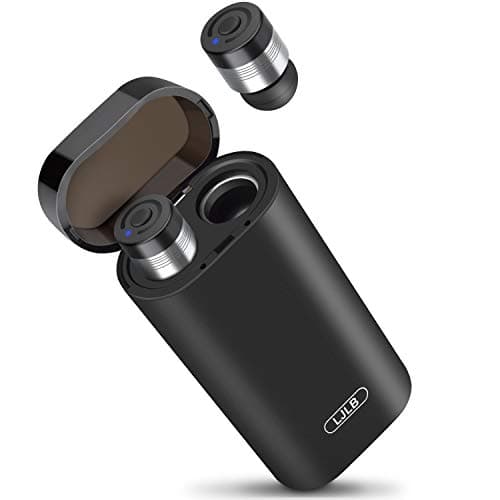 LJLB True Wireless Earbuds Bluetooth Headphones TWS Latest Bluetooth in-Ear Earbuds with Charging Case Smallest Mini HiFi Stereo Headset IPX5 Sweatproof Noise Cancelling Earphones Built-in Microp