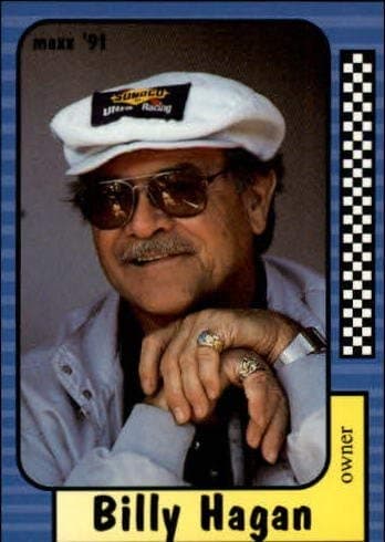 1991 Maxx #55 Billy Hagan Racing Trading Card