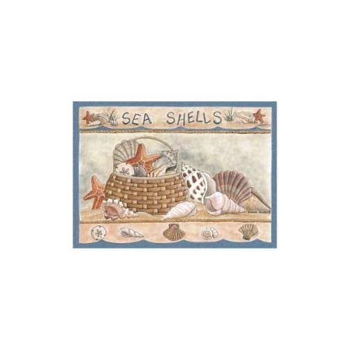 Custom Printed Rugs Home Accents Seashells Novelty Rug