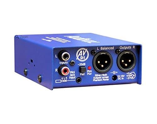 ARX AV-DI Audibox AV DI Stereo AV Active DI Box Stereo Converter