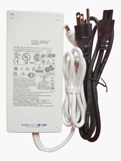New AC Adapter White 210W 19.5V 10.8A Acc-LATP1 EAY65068601 Compatible with Lg 34UC99-W 32UD99-W 38UC99-W 38WK95C-W 38BP85C-W 32UP550N-W.AUS Lg HU70LAB HU70LA HU70LAB.AUS HU70LAB.AUS +Black Cord