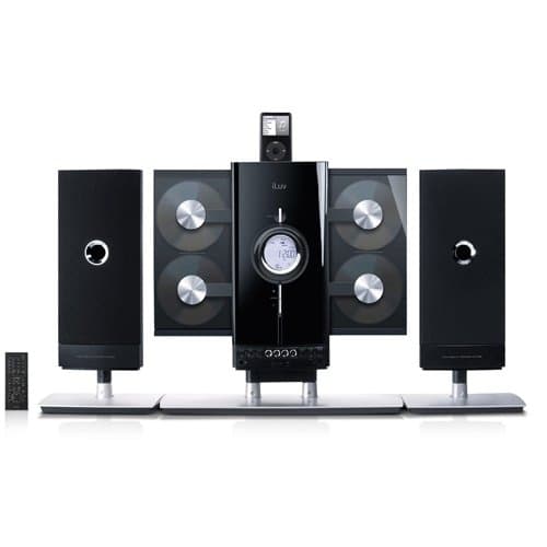 iLuv i9200 Vertical Loading 4-CD Audio System with Dock for iPod (Black)