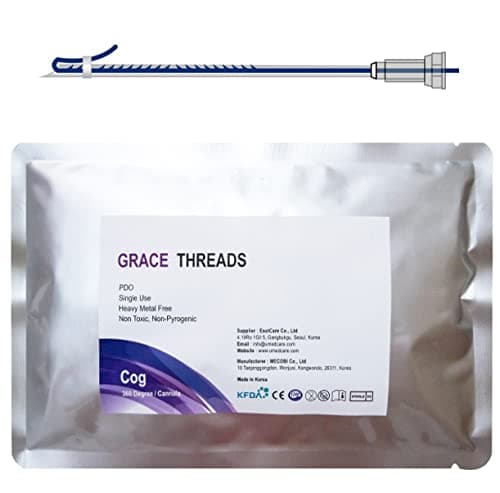 Grace PDO Threads Lift/Face Whole Body/Bidirectional Cog Type 20pcs (19G-100mm)