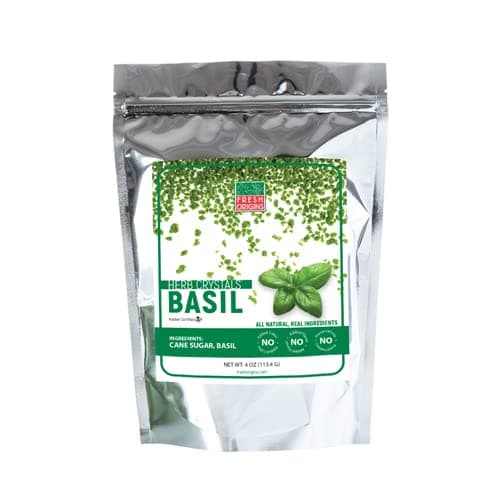 Basil Herb Crystals, Coarse - 4 Oz (Pack of 6)