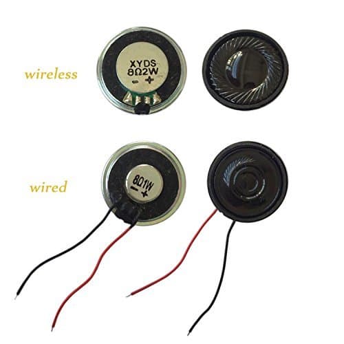 SoundOriginal Micro Speaker Metal Shell Round Internal Magent Speakers 2W 8 Ohm 2Pcs and 1W 8 Ohm 2Pcs 17102501 (4pack)