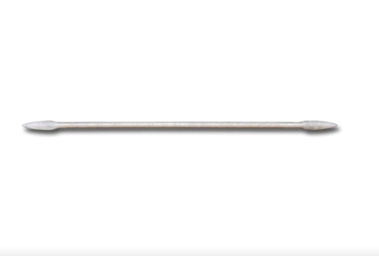 Puritan 870-PC-DBL 3" Lint-less Cotton Tip, Hard Sharp Point, Double-ended Swab, Pkg/25