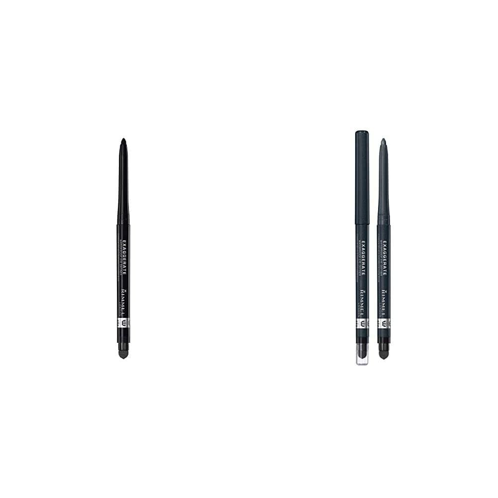 Exaggerate Eye Definer, Blackest Black, 1 Count, Waterproof Long Lasting Easy Twist Up Self-S Exaggerate Auto Waterproof Eye Definer, Earl Grey, 0.01 Fluid Ounce, 1 Count