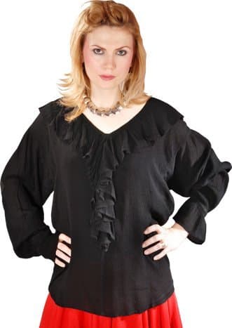 Pirate Wench Renaissance Medieval Costume Blouse Top