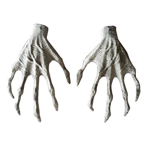 G GIFTOWER Plastic Skeleton Witch Hands Statue, White, Halloween Decoration