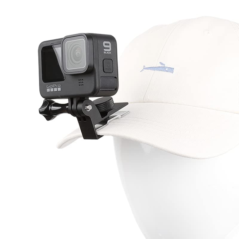 PellKing Baseball Cap Metal Clip Mount Baseball Cap Clamp Quick Release Mount Compatible with GoPro Hero 10 9 8 7 6 5 Black,DJI Osmo Action 2,AKASO and Most Action Cameras