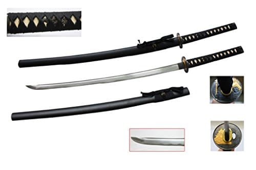 41" Toyotomi Hideyoshi Black Glossy Battle Ready Samurai Warrior War Lord Katana Sword