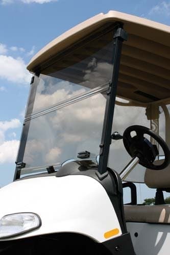 EZGO Marathon 1986-1994 Tinted Fold Down Impact Resistant Windshield for EZGO Marathon Golf Cart - Install & UNINSTALL in Minutes!