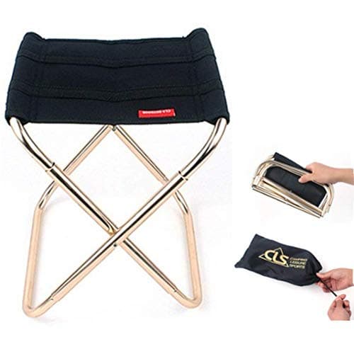 KOLODOGO Portable Folding Camping Stool, Lightweight Camping Stool, Large Size Outdoor Foldable Chair for Camping, Travel, Hiking, BBQ, Fishing, Garden, Beach