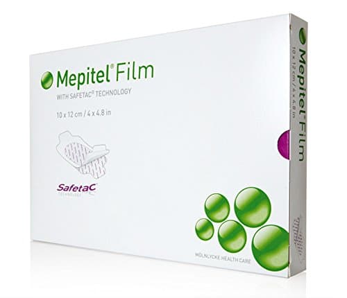 Mepitel フィルムドレッシング、12 x 10.5 cm
