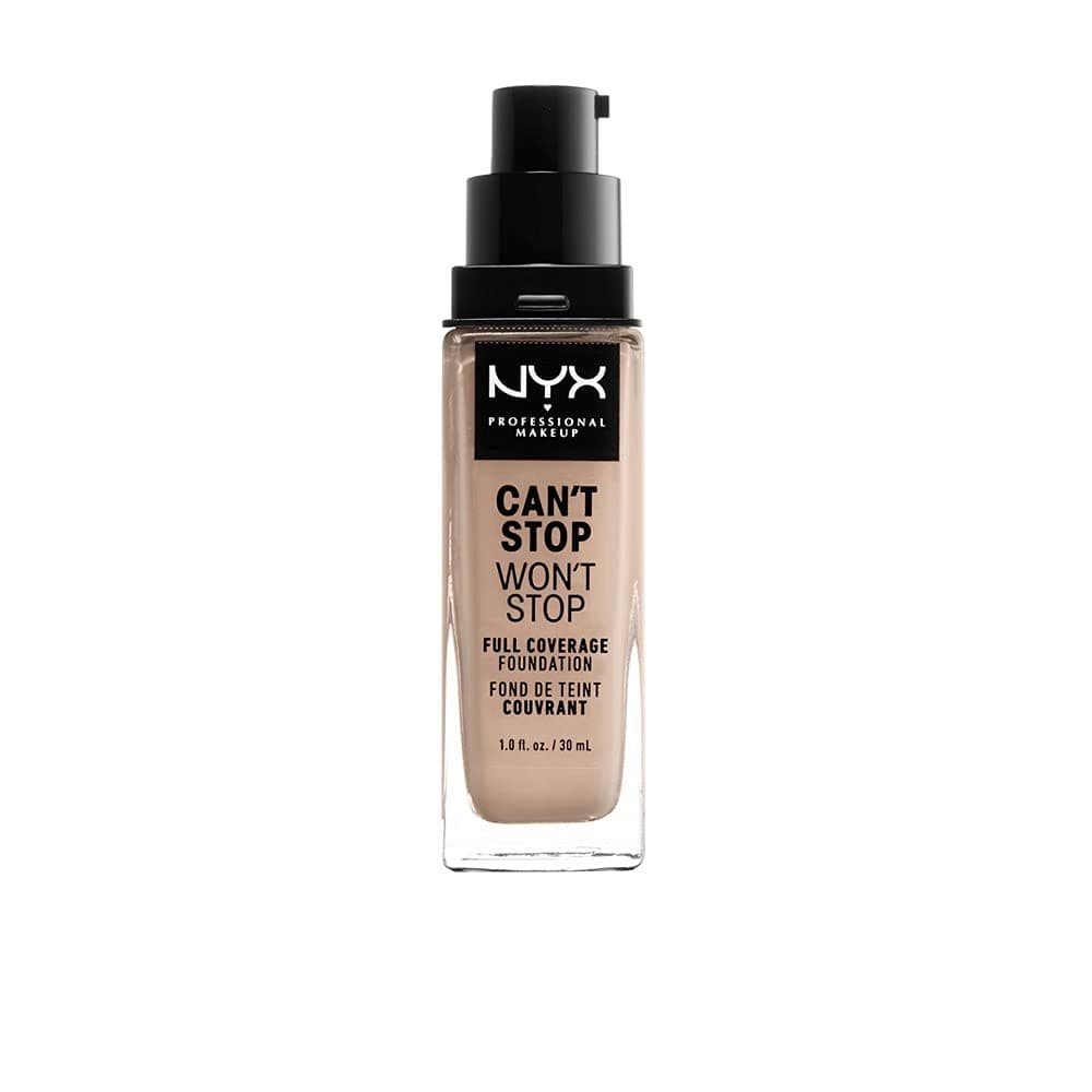 Can't Stop Won't Stop Full Coverage Foundation, Long Lasting, Waterproof, Vegan Formula, Matte Finish, Shade: Porcelain