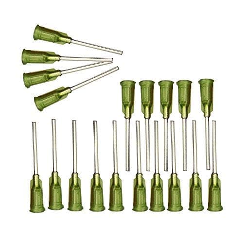 Syringe Dispensing Needles with Luer Lock 14 Ga x 1 Inch Length, Blunt Tip, Screw Interface,Pack of 100