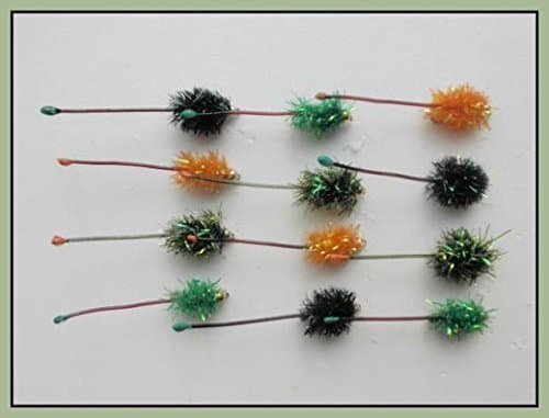 Vibe Tail Trout Flies, 12 pack, Mixed Colours, Size 10, For fly Fishing