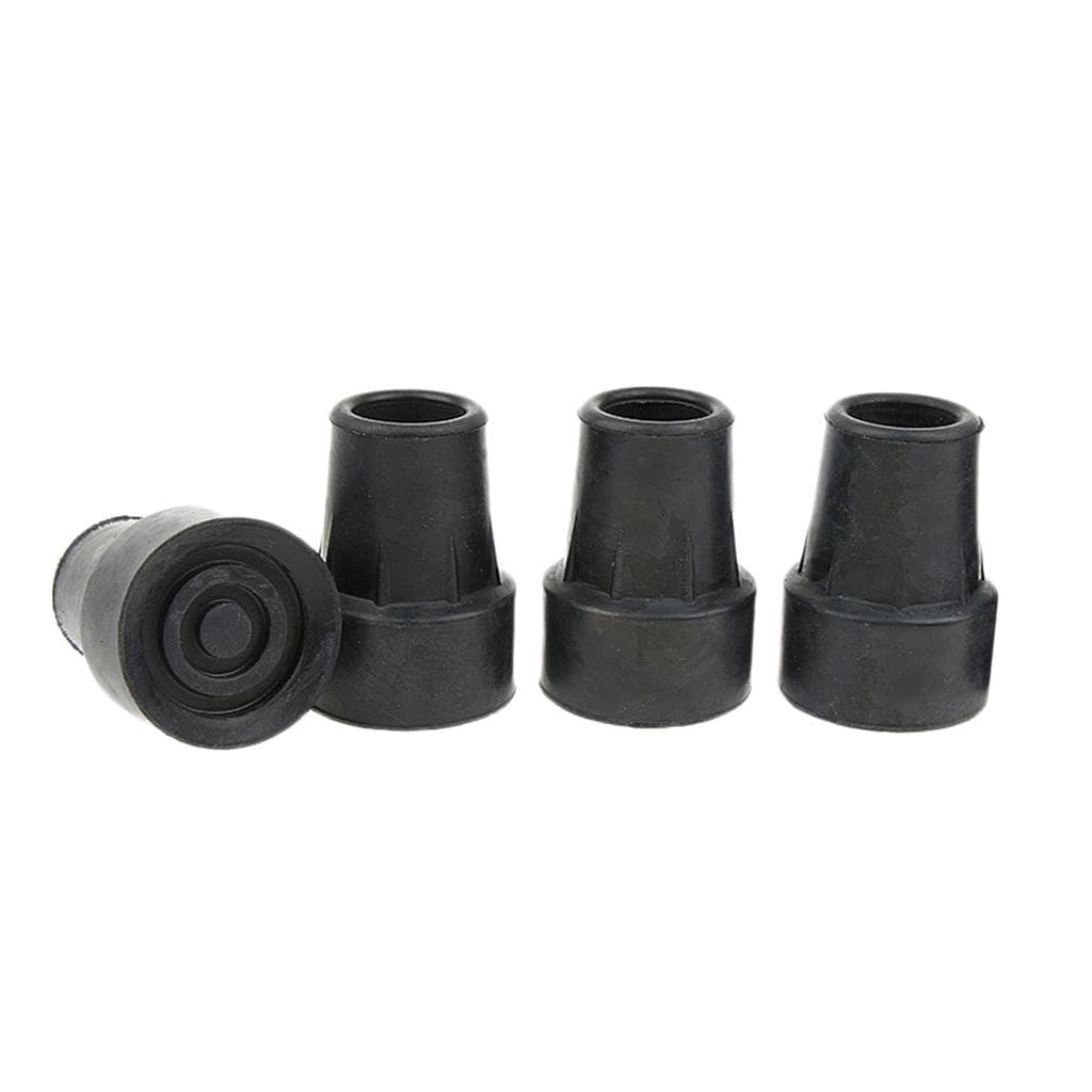 LOSA 4 Pieces Walking Stick Ferrule Rubber Crutch Tips Bottom End Protector 19mm