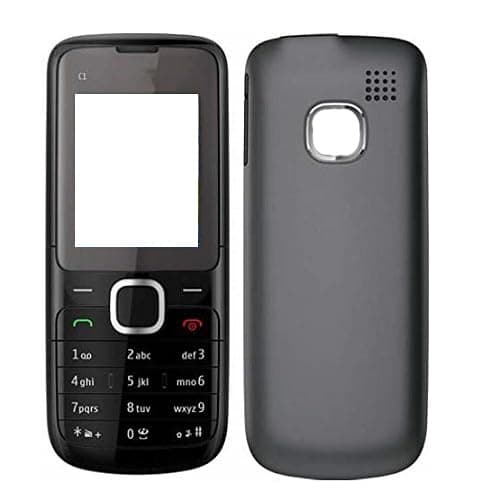 Backer The Brand Replacement Housing for Nokia C1-01 Front Back Body Panel (This is Not A Phone) -Black