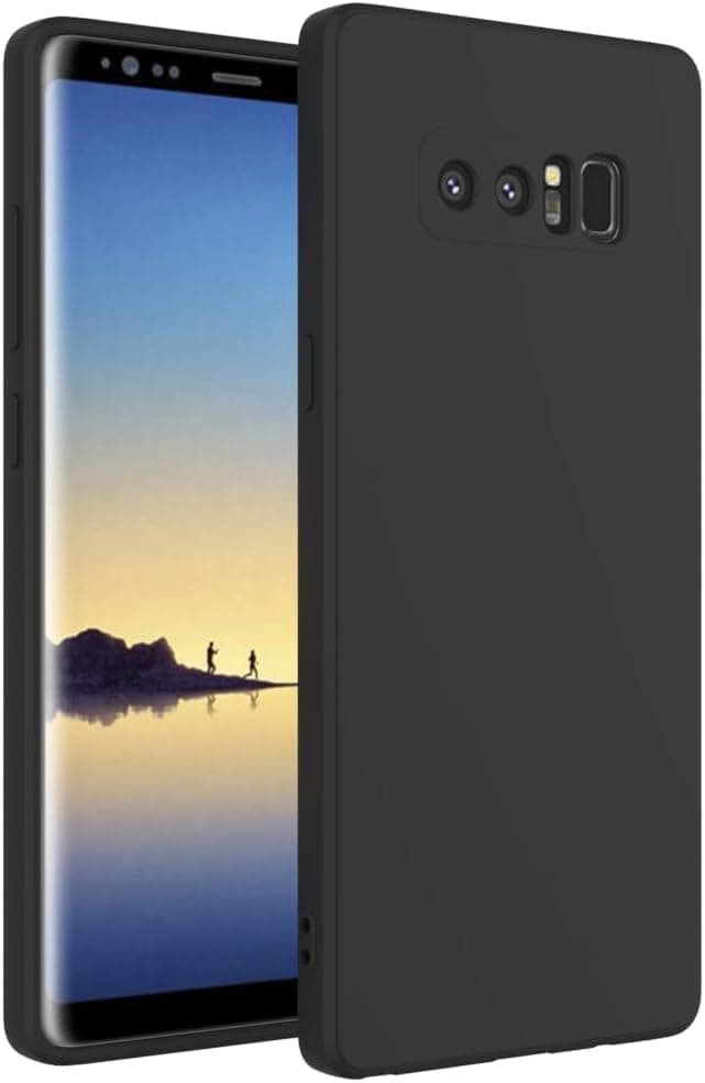 EMODIL Case for Samsung Galaxy Note 8 Cover Black Slim Fit Soft Back TPU Cover Flexible Silicone Cover Matte for Samsung Galaxy Note 8 ® (Black)