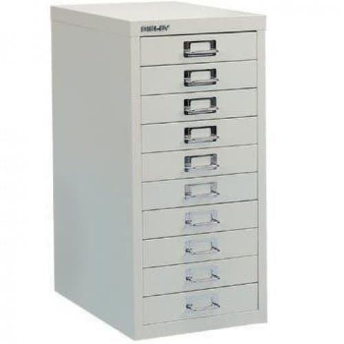 Bisley 10 Multidrawer Filing Cabinet H12910nl - White