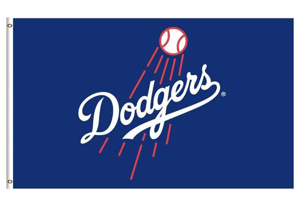 Dodgers Flag Banner 3 * 5ft with 2 Brass Grommets Garage Decor Wall Man Cave Vibrat Color/HD printing/Polyster Banner