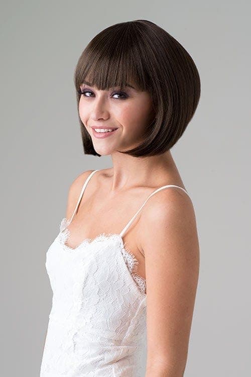 Brown inverted bob wig: Colette chestnut brown #8