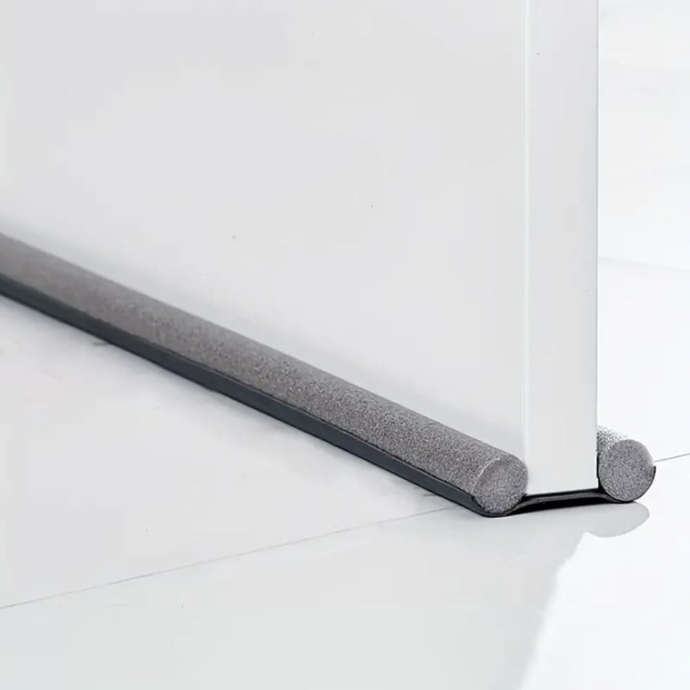 HEXAR® Door Draft Blocker Door Draught Stopper 95cm Noise Reducer Blocks Pests Insects Breeze Light Cold Air Sound Proof Door Sweep Door Bottom Seal Insulation Strip Gap Filler (Grey/Black/Brown)