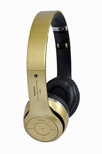 Like Star S460 Bluetooth Wired & Wireless Headphones with Tf Card/Mic/Fm Support (Gold)