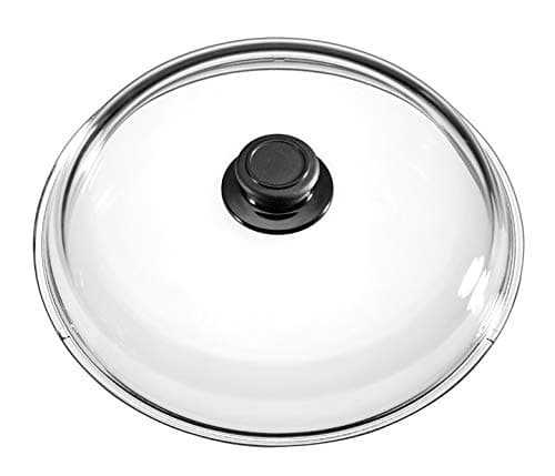 MaxxGoodsSimax glass lid (diameter 26 cm) with button, oven-safe.