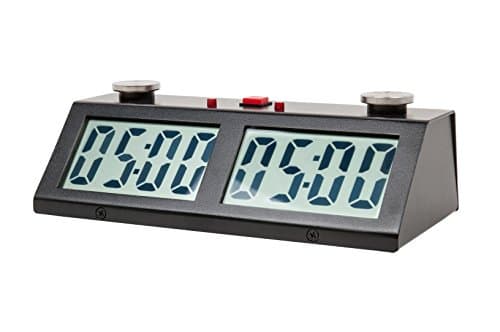 ZMart Pro Professional Digital Metal Chess Clock, Black