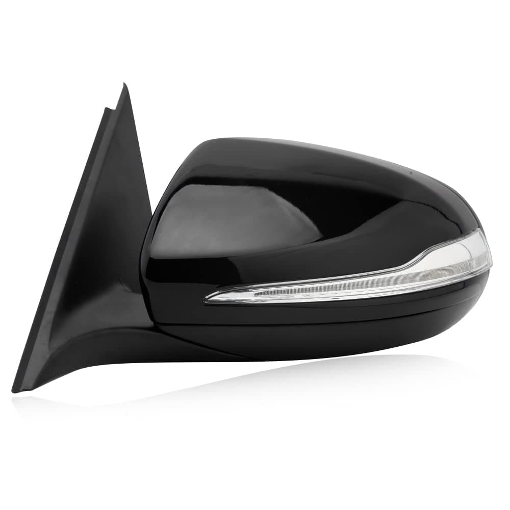 W205 Side Mirror for 2015-2021 Mercedes Benz C Class C180 C260 C300,Mercedes Driver Side Door Mirror with Electrical Folding/Blind Spot/Heated/LED Turning Signal Light/Memory/Puddle Lights