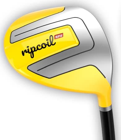 Ripcoil RP6 -Golf Swing Training Aid and Distance Trainer, Whippy Shaft and Driver Head, Hit Balls with This Aid, Increase Swing Speed and Distance Fast