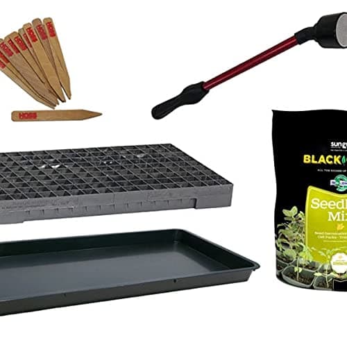 HossPremium Seed Starting Kit | Soil, Tray, Labels and Wand!