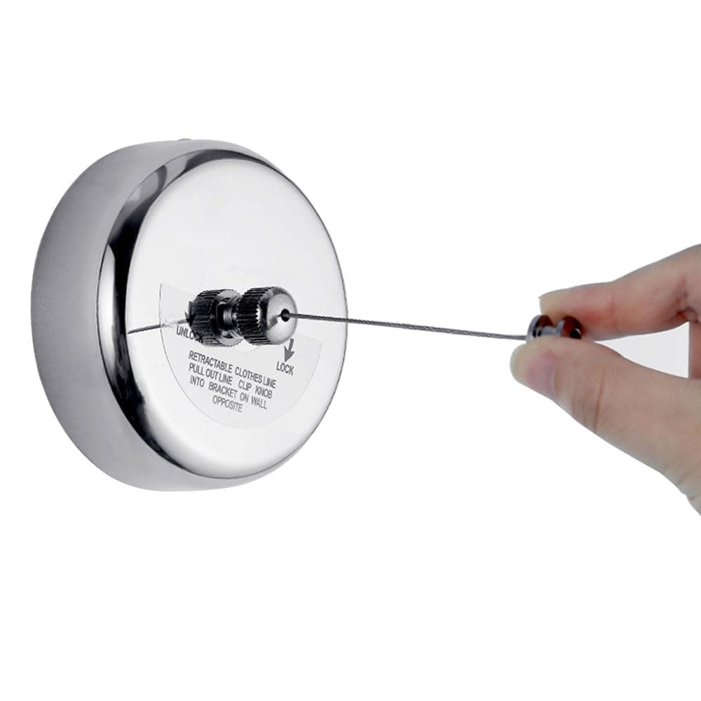 HOOTO Retractable Clothesline 2.8M with Adjustable Stainless Steel String