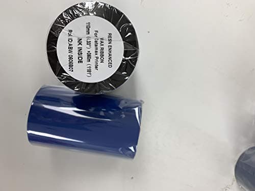 AVG Packaging Supplies 4-Thermal Transfer Printer Ribbon Rolls for Datamax Printer 4.33" x 1181'/110mm x 360m Black Standard Resin-Enhanced Wax Ribbons. Free and Same Day Shipping.