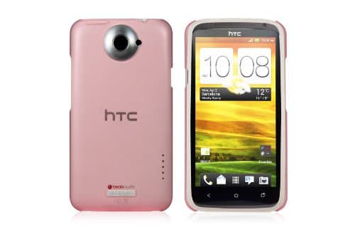 iShell HTC One X Case - Classic Ultra Slim PC Case with Screen Protector Kit -Frosted Pink