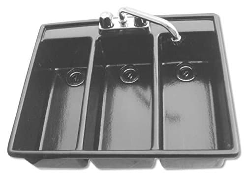 Moli InternationalThree Compartment Large Bowl Drop in Sanitizing Sink (FUACET NOT Included)