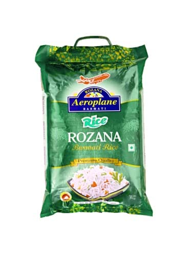 Raw Rozana Basmati Rice Pouch Green 5 kg