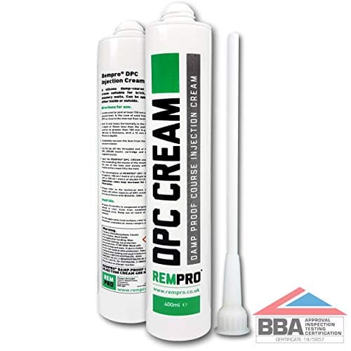 Rempro 10 x 400ml DPC Damp Proofing Injection Cream with Installation Kit - Treatment & Control of Rising Damp - BBA Certified