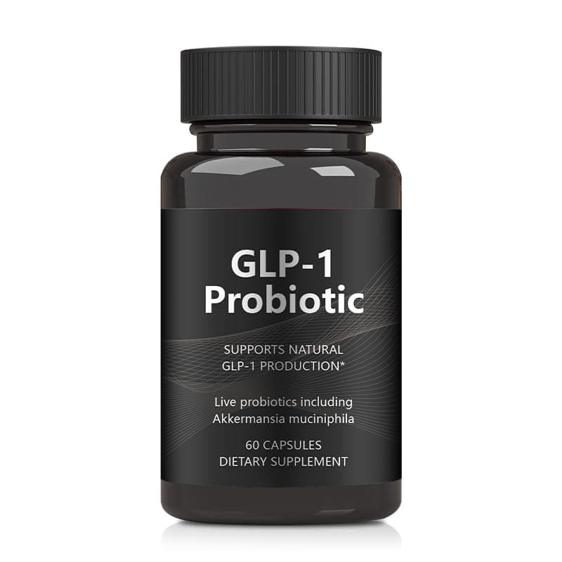 GLP-1 Probiotic - 500M AFU Multi-Strain Probiotic + Prebiotic, Naturally Support GLP-1 Production & Curb Appetite, Delayed Release, for Men & Women (60 Capsules) 1PC