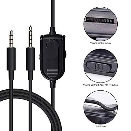 Astro A40 Cord Replacement A10 Headset Audio Cable Inline Mute Volume Control Compatible with A10 A30 A40 A50 Headset and Xbox One PS4 Smartphones PC