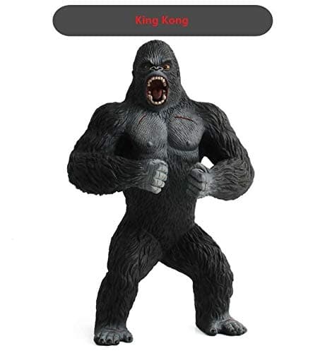 Unique Charming Cute King Kong PVC Action Figure 7.5" Black Gorilla in Skull Island Model High Detail Accent Gift Idea