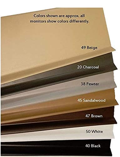 Vinyl Covebase with Toe 4" high x .080 Gauge - 7 Colors Available - 40' per Pack (10 pcs x 4') (38 Pewter)