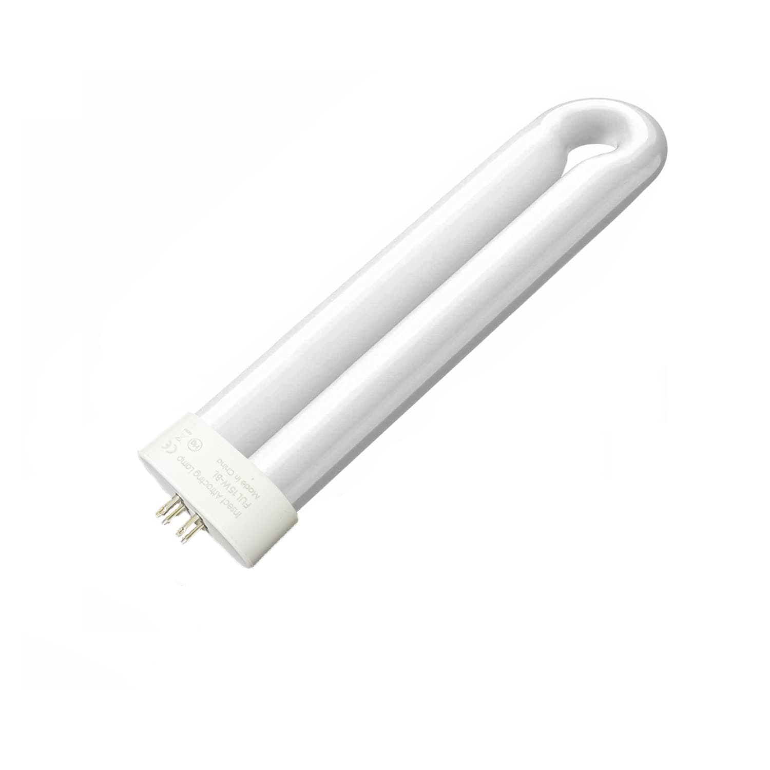 Replacement Bulb for Bug Zapper, 15W U-Shaped Twin Tube Bulb with 4-Pin Base, JY-05 Bug Zapper Special lamp (White)