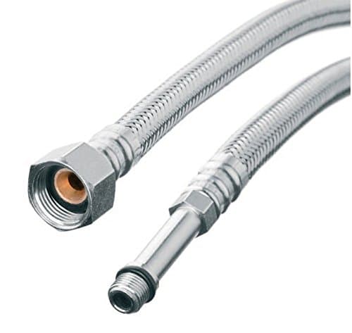 Flexi Flexible Kitchen Basin MonoBloc Tap Connector Hose Pipe 3/8" x M10x1 (1/4") 30cm length