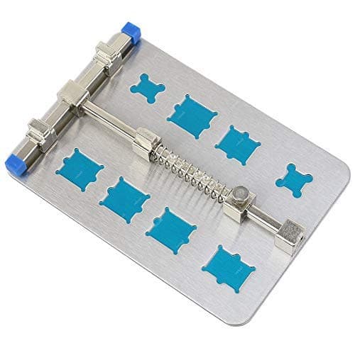 - Mini PCB Holder for Soldering / De-Soldering and SMD Rework with Steel Clamp Support and Jig Fixture for Small Logic Boards (130mm x 90mm x 21mm)- Pack of 1