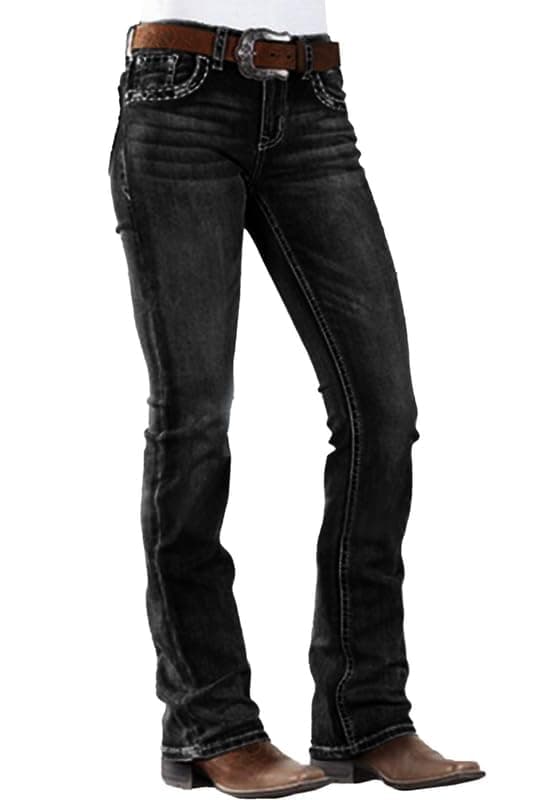 PEIHOT Bootcut Jeans for Women Mid Rise Straight Leg Stretchy Bootcut Denim Pants Cowgirl Western Outfit Trendy 2026